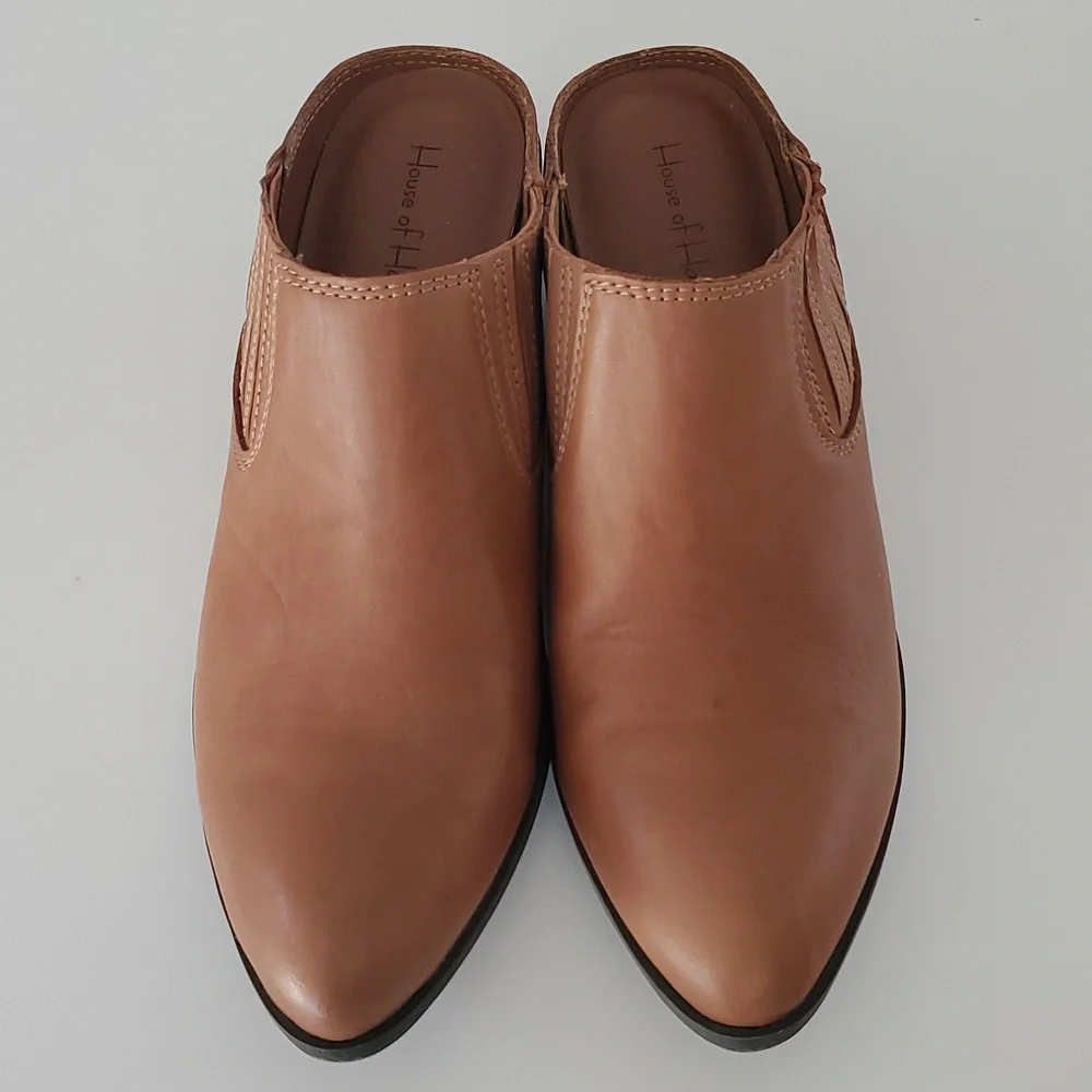 House of Harlow 1960 "Rowen" Western Slip-On Mule in Wheat-Colored Brown… - Picture 3 of 9